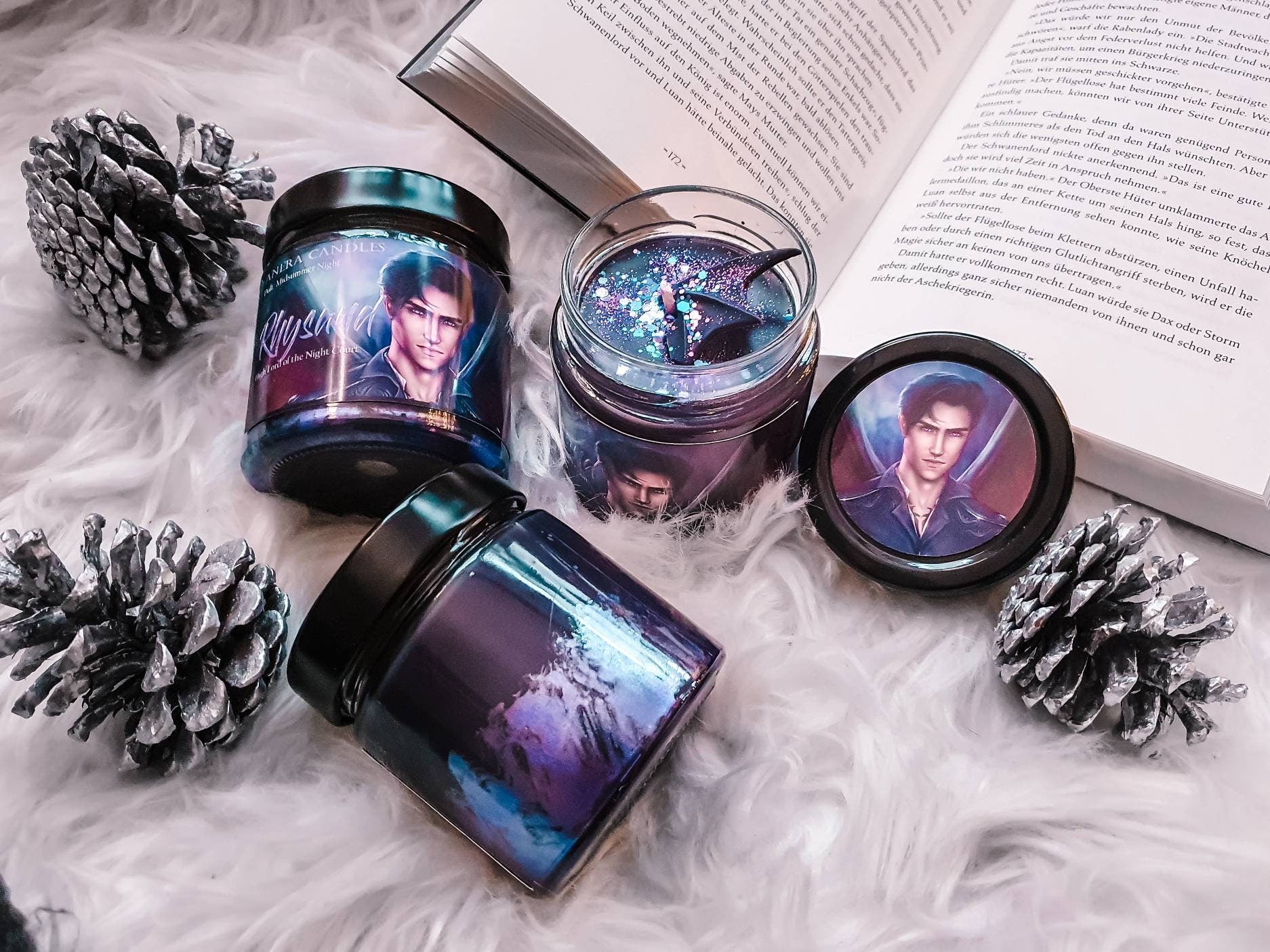 Cassian ACOTAR ACOSF A Court of silver Flames inspired scented candle fandom candle book candle