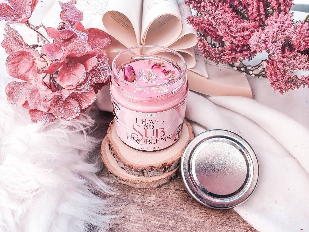 I have no SUB Problems | Buchkerze bookish | Bookcandle | Duftkerze | Bookish Candle | scented candle | Kerze im Glas | soyawachs | vegan