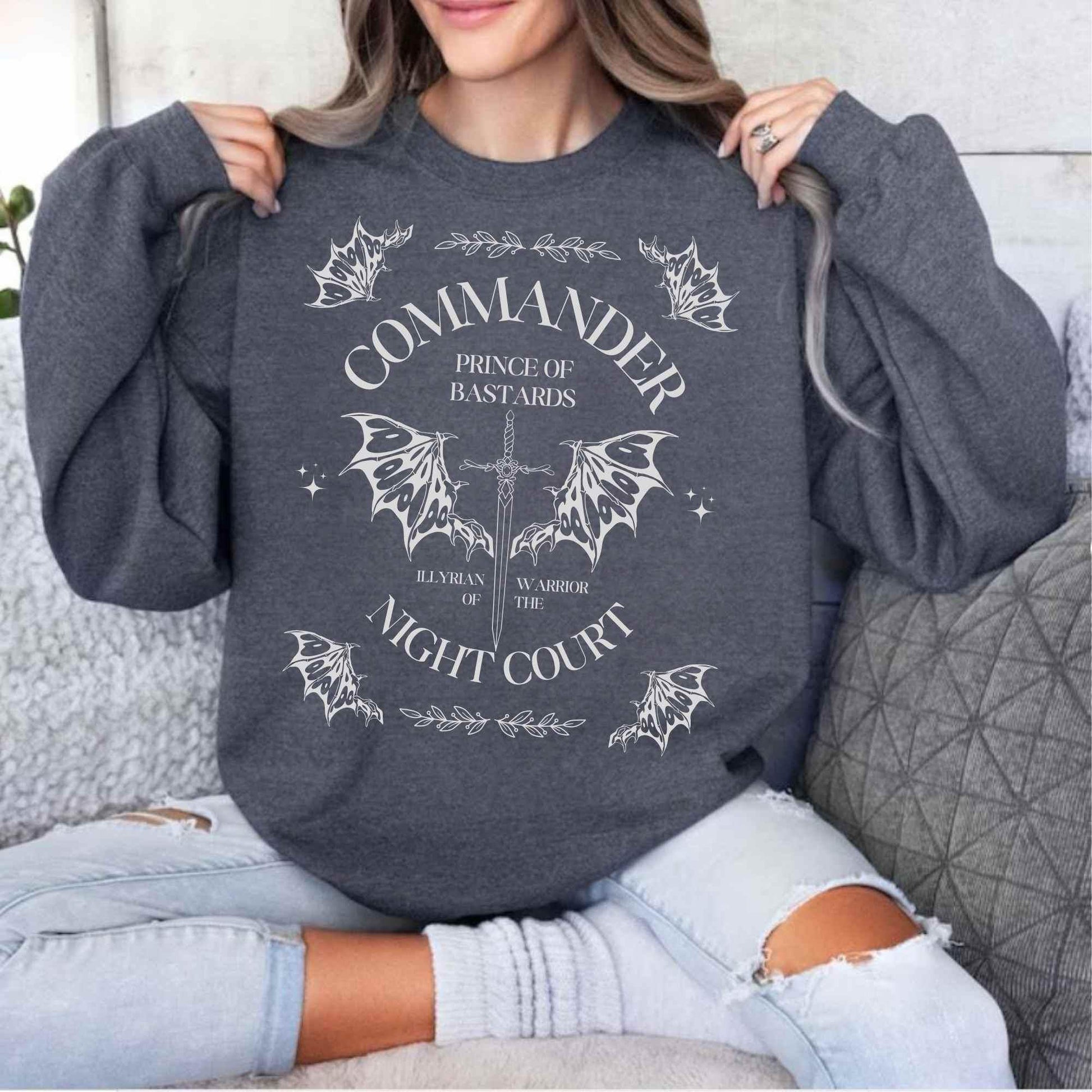 ACOTAR Cassian Sweatshirt, Night court shirt, a court of merch, bookish gifts, SJM shirt, Bookfan Gift, reading shirt, acotar-Merchandise