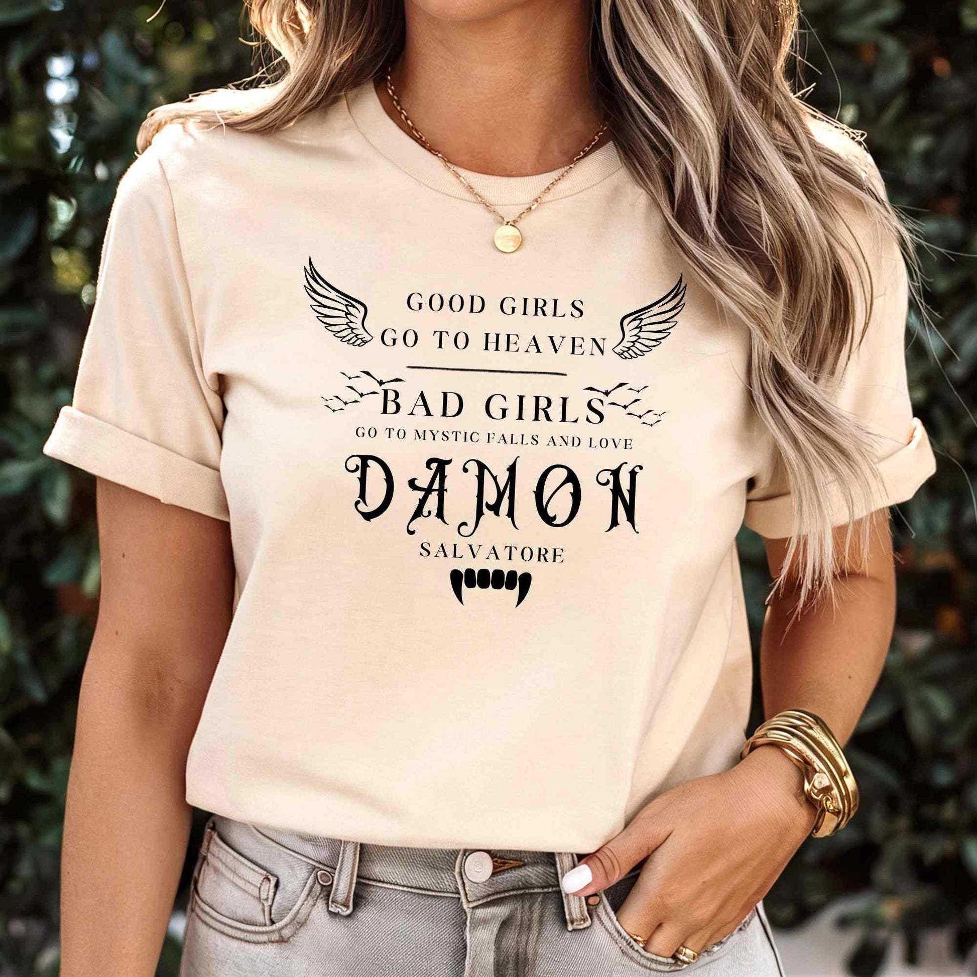 Damon Shirt, Mystic Falls Shirt, Salvatore Brothers, Vampire Shirt, Damon and Stefan Shirt, werewolves, Diaries, witches, Bookstagram Gift