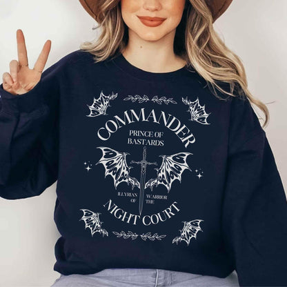 ACOTAR Cassian Sweatshirt, Night court shirt, verlaris merch, bookish gifts, Velaris shirt, Bookfan Gift, reading shirt, acotar-Merchandise