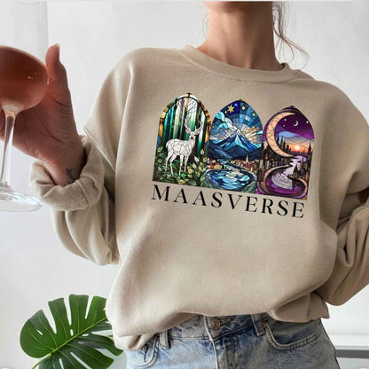 Maasverse ACOTAR Sweater - Terrasen Fandom Wear, Crescent City shirt, Bat Boys Sweater, BookfanGift, acotar-Merchandise, bookmerch, illyrian