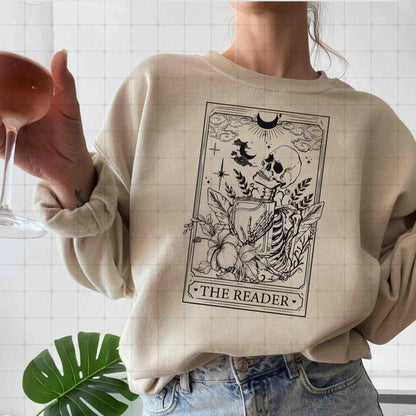 The Reader Sweater, reading shirt, booktok shirt, gift for a reader girl, dark academia, Bookfan Gift, love reading shirt, literary gift
