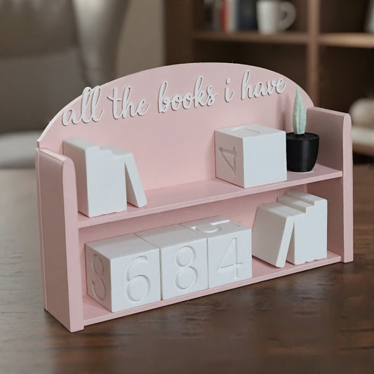 All the Books i have-Bücherzähler/Tracker alle Bücher Mini Bücherregal