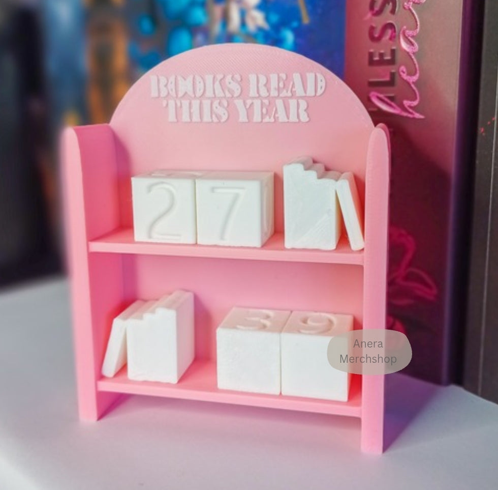 Bücherzähler/Tracker Mini Bücherregal