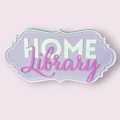 Home Library Genre Schild Deluxe-Variante