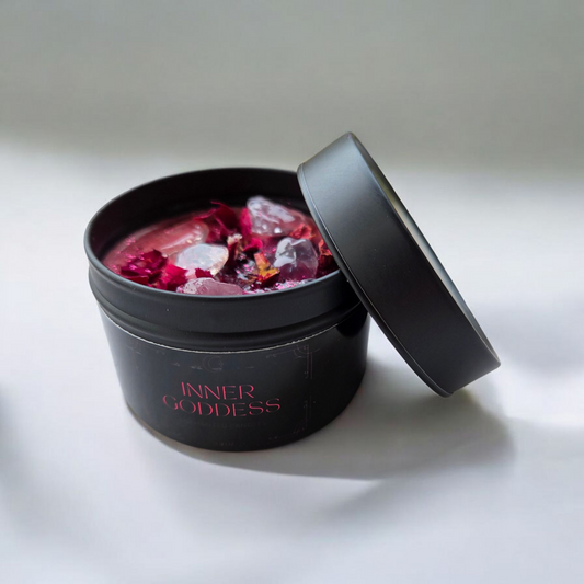 Inner Goddess Tin Candle