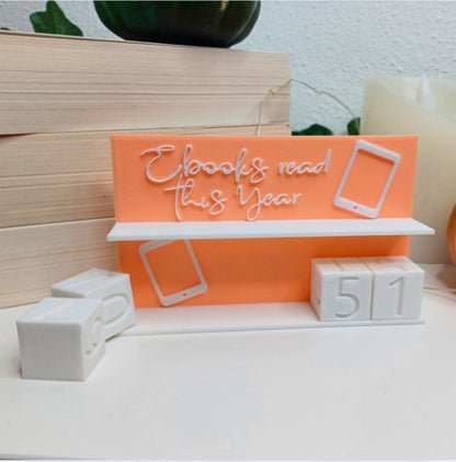 Bücherzähler/Tracker Ebooks Mini Bücherregal