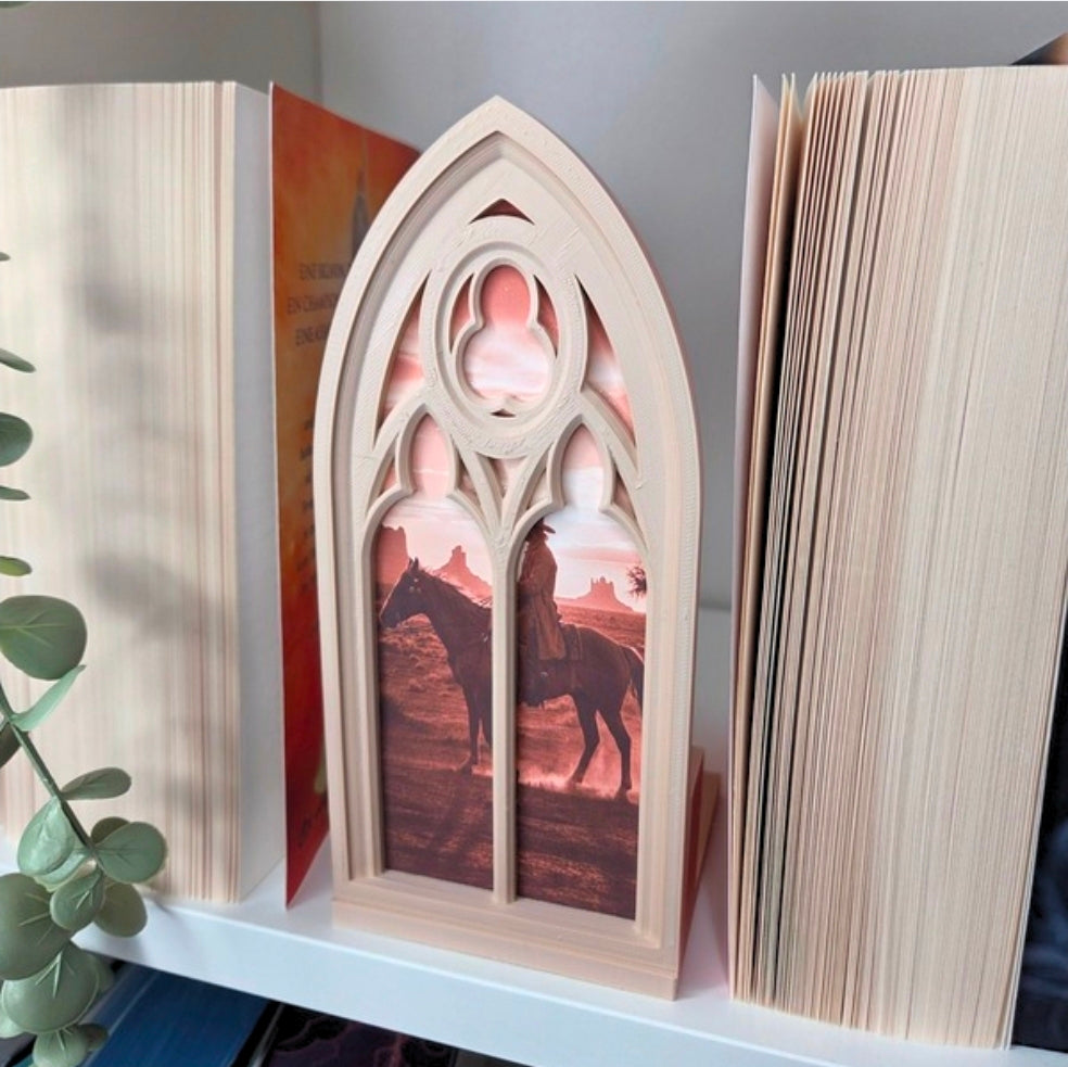 Cowboy gotisches Fantasy Booknook Fenster