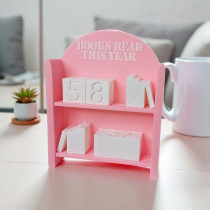 Bücherzähler/Tracker Mini Bücherregal
