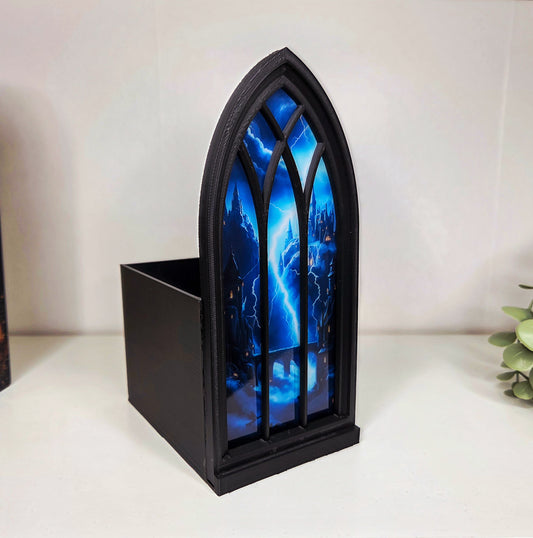 Drachen College Leuchtfenster Booknook