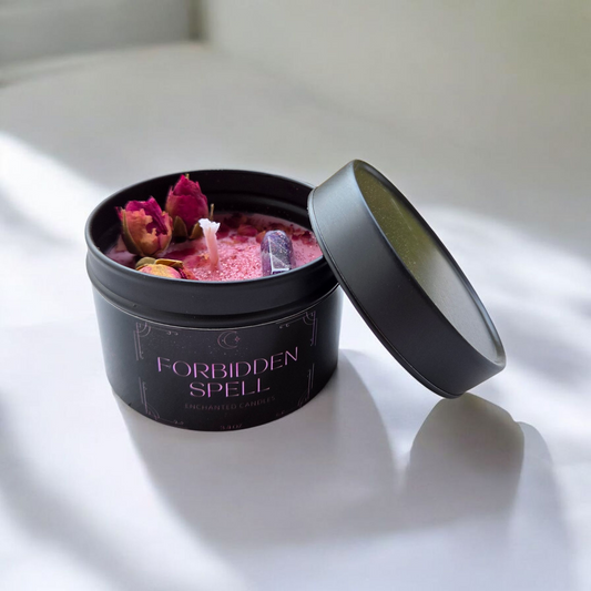 Fortbidden Spell Tin Candle