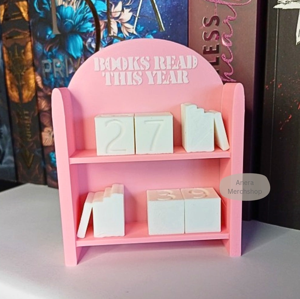 Bücherzähler/Tracker Mini Bücherregal