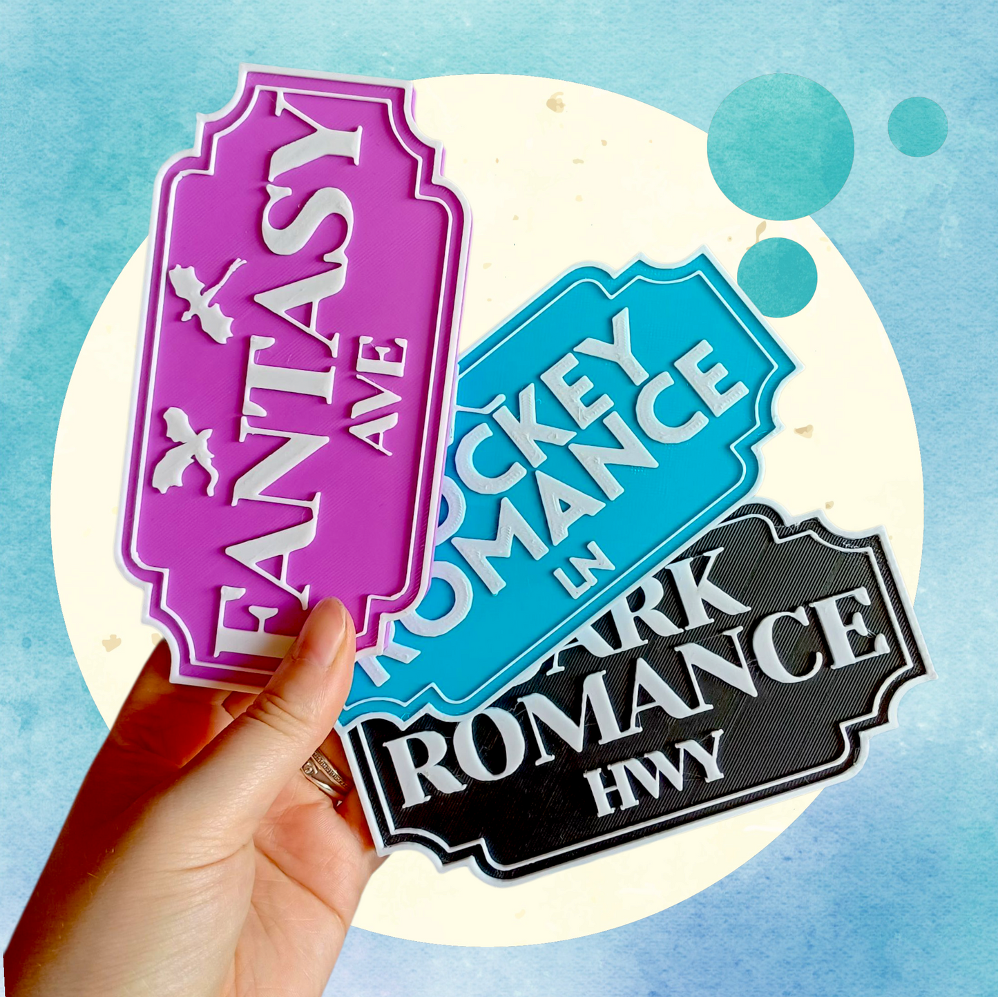 Hockey Romance Genre Schild Deluxe-Variante